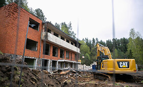 Griaunama Žalgirio klubo bazė Vilniuje