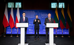 S.Skvernelio ir M.Morawieckio spaudos konferencija