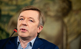 Lietuvos valstiečių ir žaliųjų sąjungos spaudos konferencija po pirmo Seimo rinkimų turo