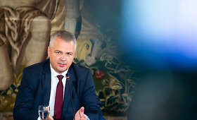 Darbo partijos spaudos konferencija po pirmo Seimo rinkimų turo