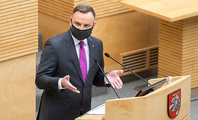 Andrzejaus Dudos kalba LR Seime