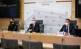 Spaudos konferencija &bdquo;Dėl sveikatos paslaugų suteikimo ir prieinamumo per Covid-19 pandemiją tyrimo Seime&ldquo;