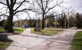 Žvėryne dalis &scaron;aligatvio aptverta kaip privati teritorija