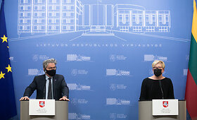 Bendra Premjerės I.&Scaron;imonytės ir EK nario T.Bretono spaudos konferencija