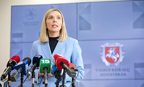 VRM spaudos konferencija apie vakaryk&scaron;čius įvykius Rūdininkuose