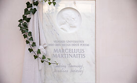 Marcelijui Martinaičiui skirtos atminimo lentos atidengimo &scaron;ventė