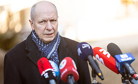 F.Jankevičiaus spaudos konferencija apie situaciją dėl COVID-19 Santaros klinikose