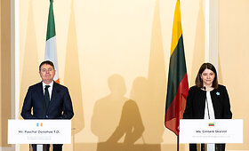 Lietuvos ir Airijos finansų ministrų spaudos konferencija