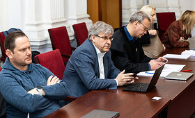 Teismo posėdis byloje dėl stambaus masto korupcijos Santaros klinikose