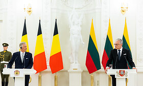 Bendra Belgijos Karaliaus ir Lietuvos Prezidento spaudos konferencija