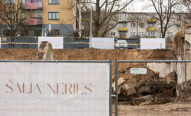 Daugiabučio statybos vietoje buvusio požeminio garažo
