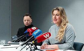 Lietuvos vaistinių asociacijos vadovės spaudos konferencija dėl Konkurencijos tarybos sprendimo