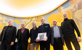 Grupės &bdquo;Antis&ldquo; vinilo plok&scaron;telės albumo &bdquo;&Scaron;a!&ldquo; pristatymas