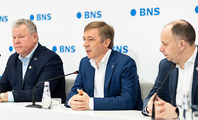 Lietuvos valstiečių ir žaliųjų sąjungos spaudos konferencija po merų rinkimų