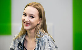 Paula Valentaitė 15min redakcijoje