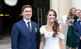 Ūkio ministras Mindaugas Sinkevičius Vilniuje vedė Aistę Plūkaitę