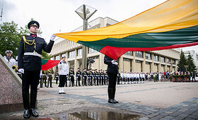 Valstybės vėliavos pakėlimo ceremonija Vilniuje