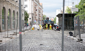 Į pabaigą einantis remonas Vilniaus gatvėje