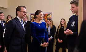 &Scaron;vedijos princesė Viktorija ir princas Danielius lankėsi &Scaron;vedijos ambasadoje Vilniuje