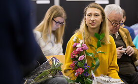 Jurgos Ivanauskaitės premijos teikimas Knygų mugėje