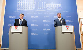 S.Skvernelio ir asociacijos &bdquo;Investors&lsquo; Forum&ldquo; atstovų spaudos konferencija