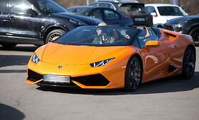 Egidijus Dragūnas prie &bdquo;Lamborghini&ldquo; vairo