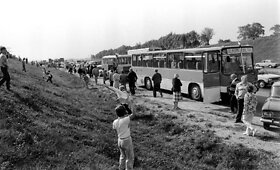 Akimirkos i&scaron; ekologinės-politinės akcijos &bdquo;Apkabinkime Baltiją&ldquo;