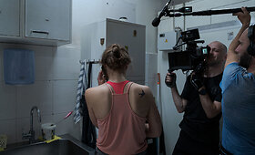Filmo &bdquo;Paralyžius&ldquo; filmavimo aik&scaron;telė