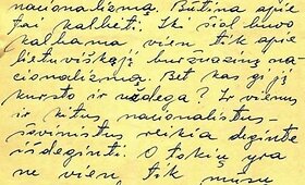 Pauliaus &Scaron;irvio lai&scaron;kas Antanui Sniečkui
