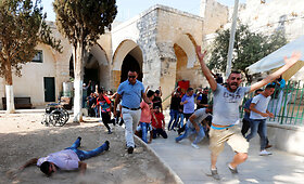 Susirėmimas tarp Izraelio policininkų ir palestiniečių Jeruzalėje