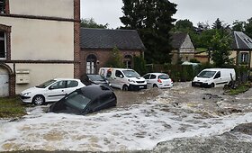 Prancūzijoje siaučia smarkios audros