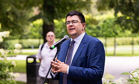 Vytauto Sinicos protestas prie Užsienio reikalų ministerijos