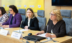 Orintos Leiputės organizuojama spaudos konferencija &bdquo;Atsakas į &scaron;iandienos i&scaron;&scaron;ūkius: stiprinamas e. sveikatos tinklo saugumas&ldquo;
