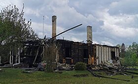 Užupių kaime sudegė jaunos &scaron;eimos namai