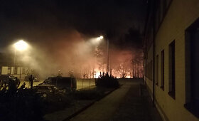 Dėl padegtos žolės vos nesuple&scaron;kėjo pasieniečių vadavietė