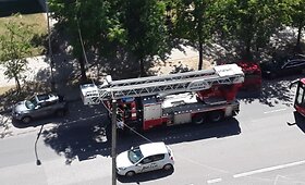 Sostinės Didlaukio gatvėje esančiame daugiabutyje kilo gaisras