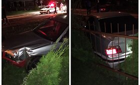 Sostinėje kelių chuliganas su BMW i&scaron;vertė tvorą