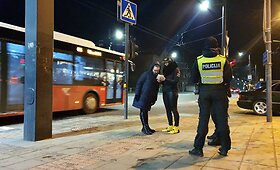 Lenktynininkų ir policijos akcija Kaune
