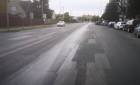 Tauragėje dėl i&scaron;siliejusio dyzelino teko apriboti eismą Vytauto gatvėje