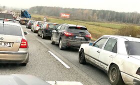 Apvirto sunkvežimis kelyje Vilnius&ndash;Kaunas