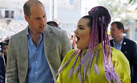 Tel Avive princas Williamas susipažino su &bdquo;Eurovizijos&ldquo; nugalėtoja Netta Barzilai