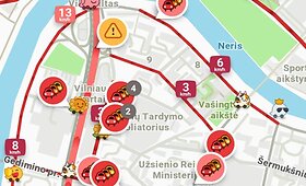 Vilniuje eismą sukaustė spūstys