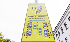 Naujas automobilių parkavimo ženklas Vilniuje
