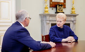 Prezidentė Dalia Grybauskaitė Prezidentūroje susitiko su kandidatu į &scaron;vietimo, mokslo ir sporto ministrus Algirdu Monkevičiumi