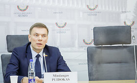 Seimo nario Mindaugo Puidoko spaudos konferencija
