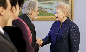 Prezidentūroje Dalia Grybauskaitė susitiko su Placido Domingo