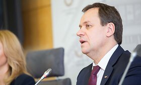 Vyko Seimo LLRA-K&Scaron;S frakcijos spaudos konferencija &bdquo;Dėl politinių aktualijų&ldquo;.
