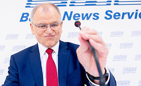 Vyko kandidato į prezidentus Vytenio Andriukaičio spaudos konferencija