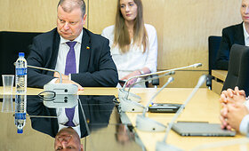 S.Skvernelis atvyko susitikti su &bdquo;Liberalų sąjudžio&ldquo; frakcija