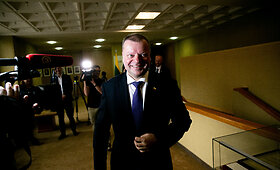 S.Skvernelis atvyko susitikti su LVŽS frakcija